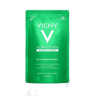 Gel de Limpeza Intensiva Anti-Oleosidade Com Ácido Glicólico Vichy Normaderm Refil 240g